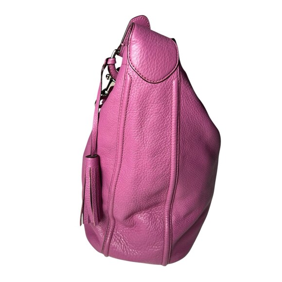 COACH F23309  AVERY Pebbled LEATHER HOBO ROSE Purple Shoulder Y2K 00s - Picture 8 of 16